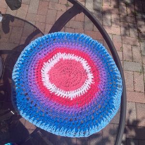 Handmade crochet tablecloth